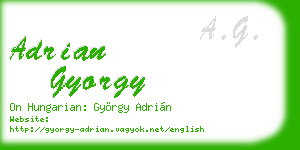 adrian gyorgy business card