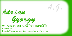 adrian gyorgy business card